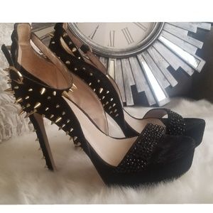 Zara spiked & studded platform heels 👠